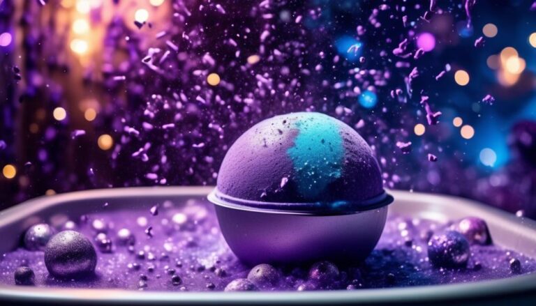 DIY Galaxy Bath Bombs Makeup